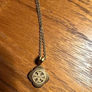 Tory Gold Clover Pendant Necklace